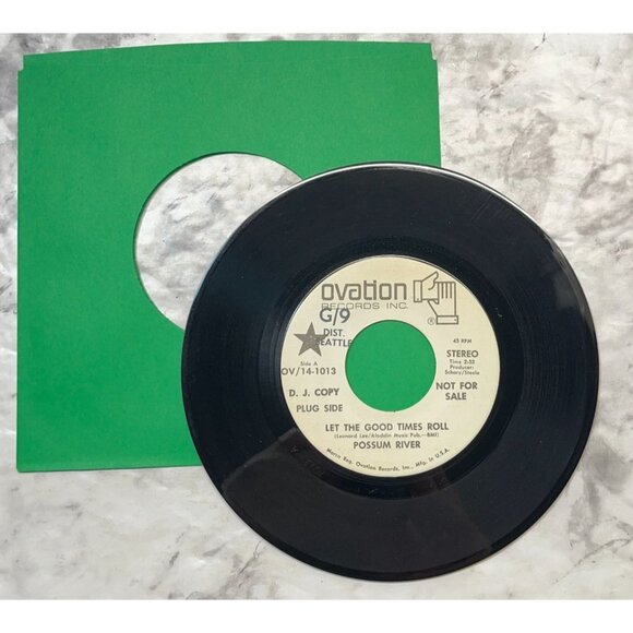 Possum River Let the Good Times Roll / Stand Up 45 Vinyl 70s Rock Promo Ovation - Picture 3 of 6